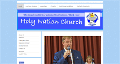 Desktop Screenshot of holynationchurch.org